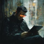 His tools were simple: a datapad, a pair of augmented reality glasses